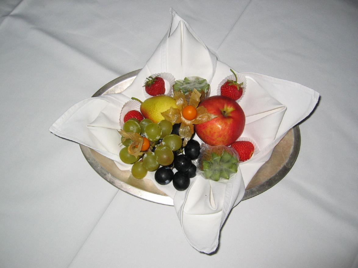 Auch Obst essen ...